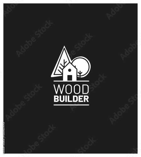 Charte graphique, identité visuelle, logo, publicité, carte de visite, constructeur de maisons ossature bois, charpentier, menuisier, rénovation, extension, aménagement extérieur bois