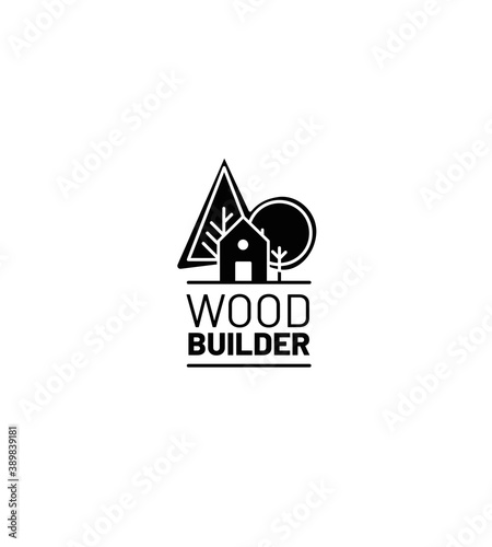 Charte graphique, identité visuelle, logo, publicité, carte de visite, constructeur de maisons ossature bois, charpentier, menuisier, rénovation, extension, aménagement extérieur bois