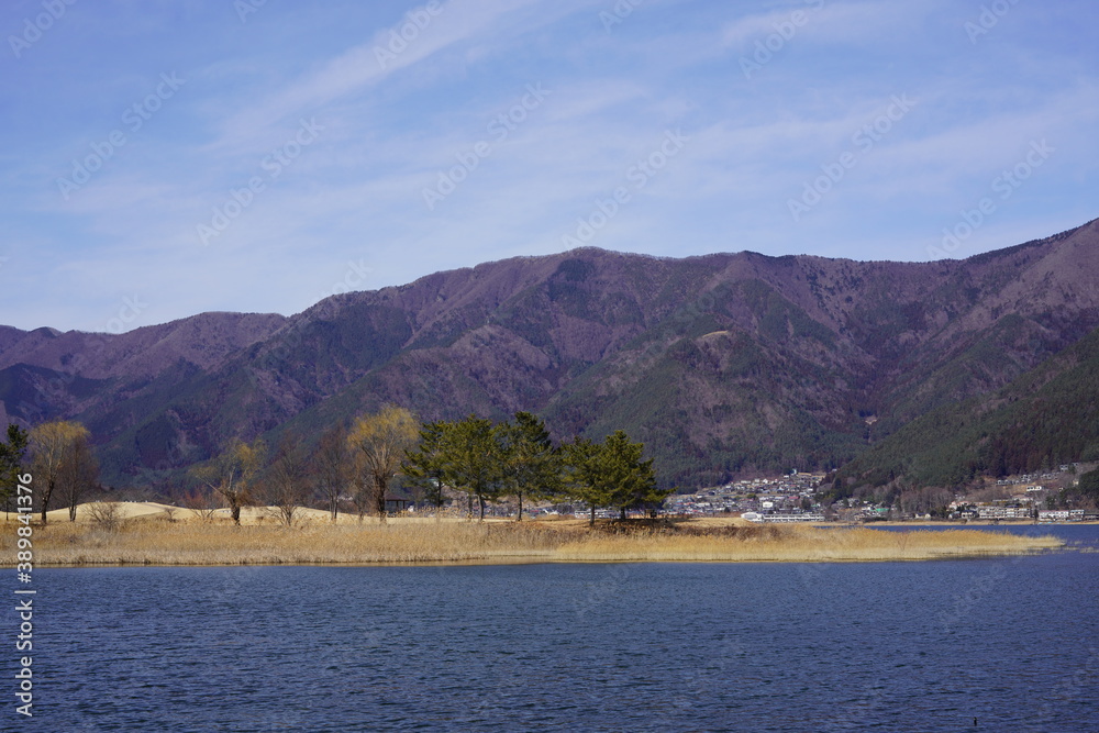 河口湖の風景