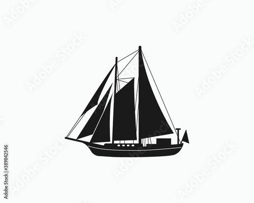 Tall Ships Boats Sign Symbol Icon Vector Illustration, Tall Ships Race Printable Vector Illustration