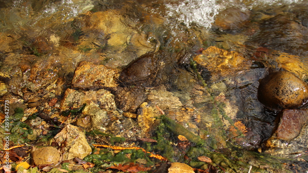river on  stones