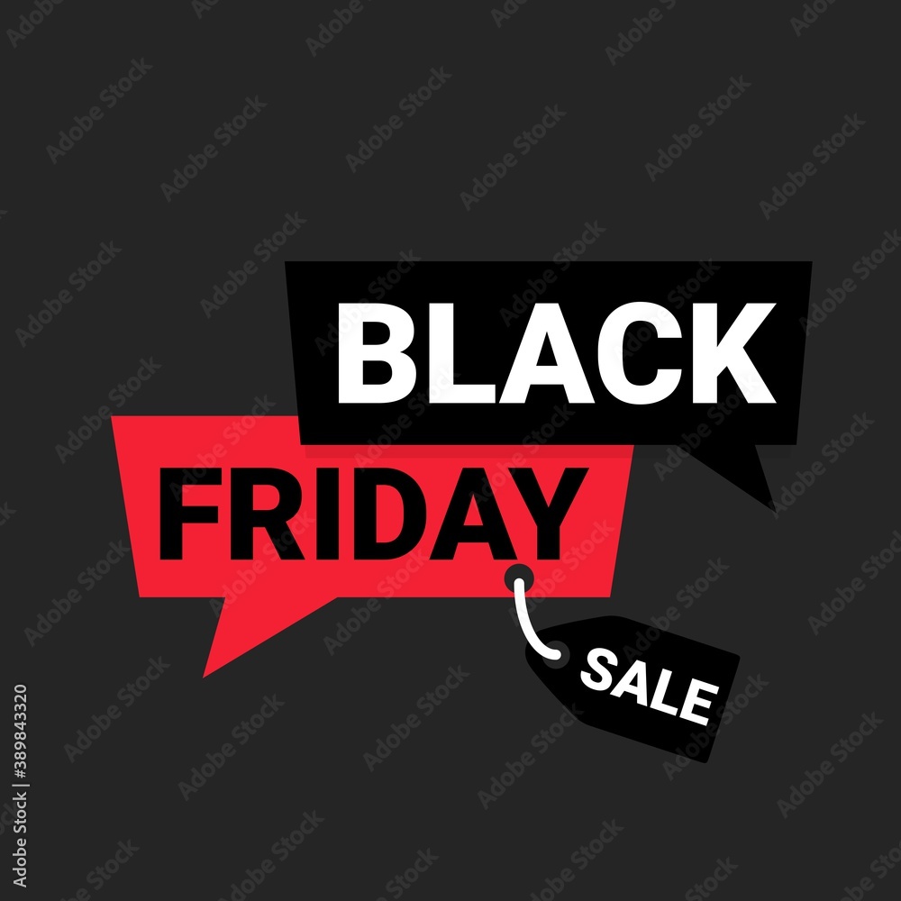 Obraz premium Black Friday sale promotion marketing banner / poster. Vector to increase your sales.