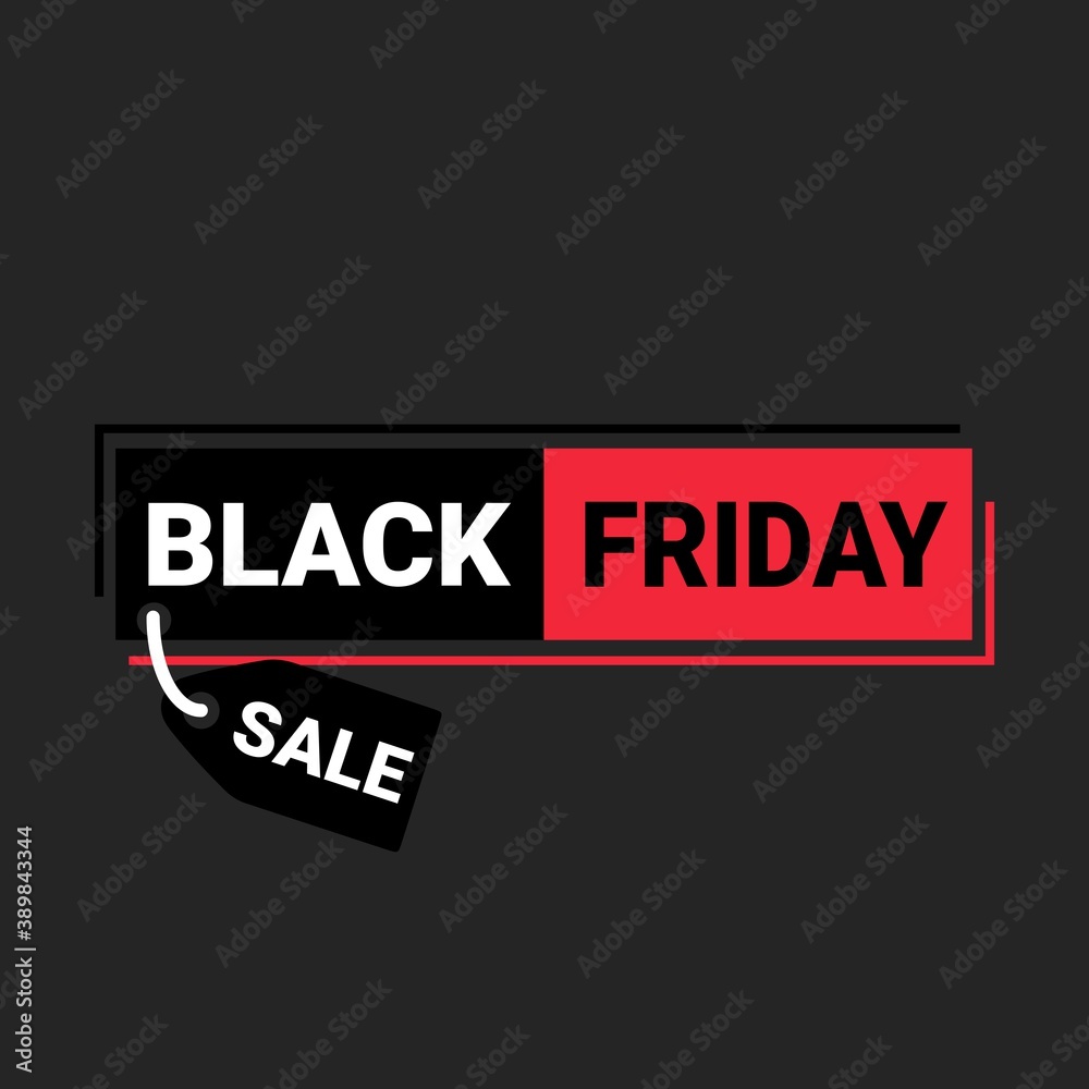 Black Friday sale promotion marketing banner / poster. Vector to increase your sales.