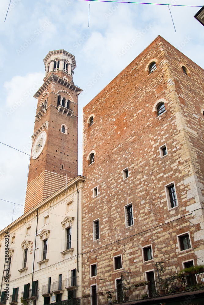 Clock tower in Verona