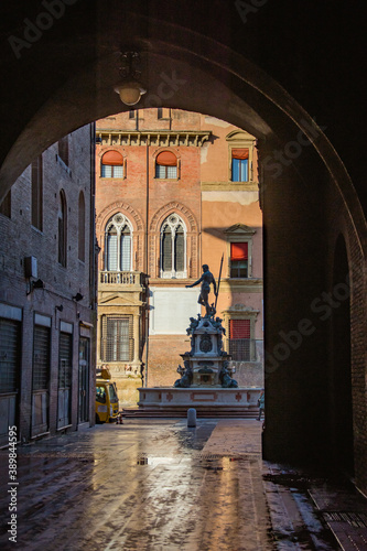 Neptune's fountain in Bologna