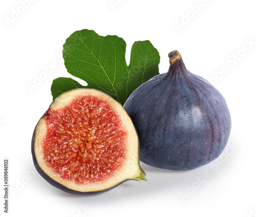 Fig fruit isolated white background