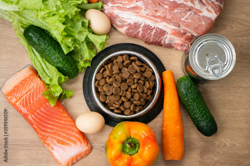 Konstfotografi Dry pet dog food with natural ingredients