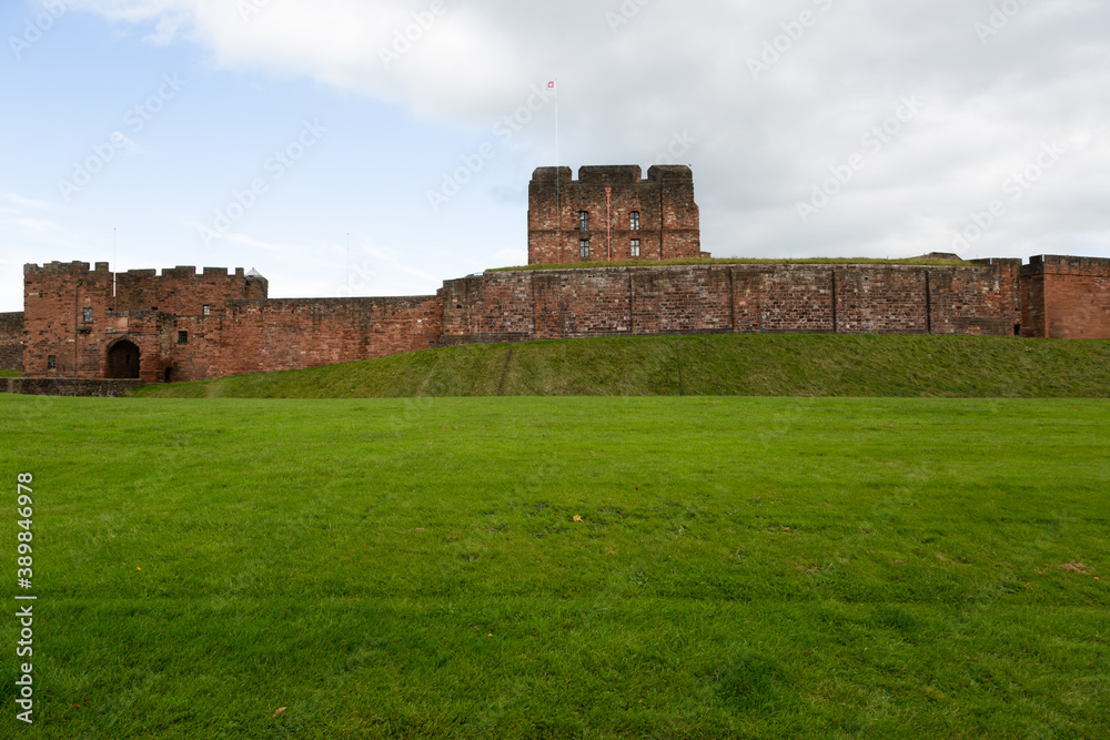Carlisle , Cumbria / England - 11 03 2020: Carlisle Castle City Walls