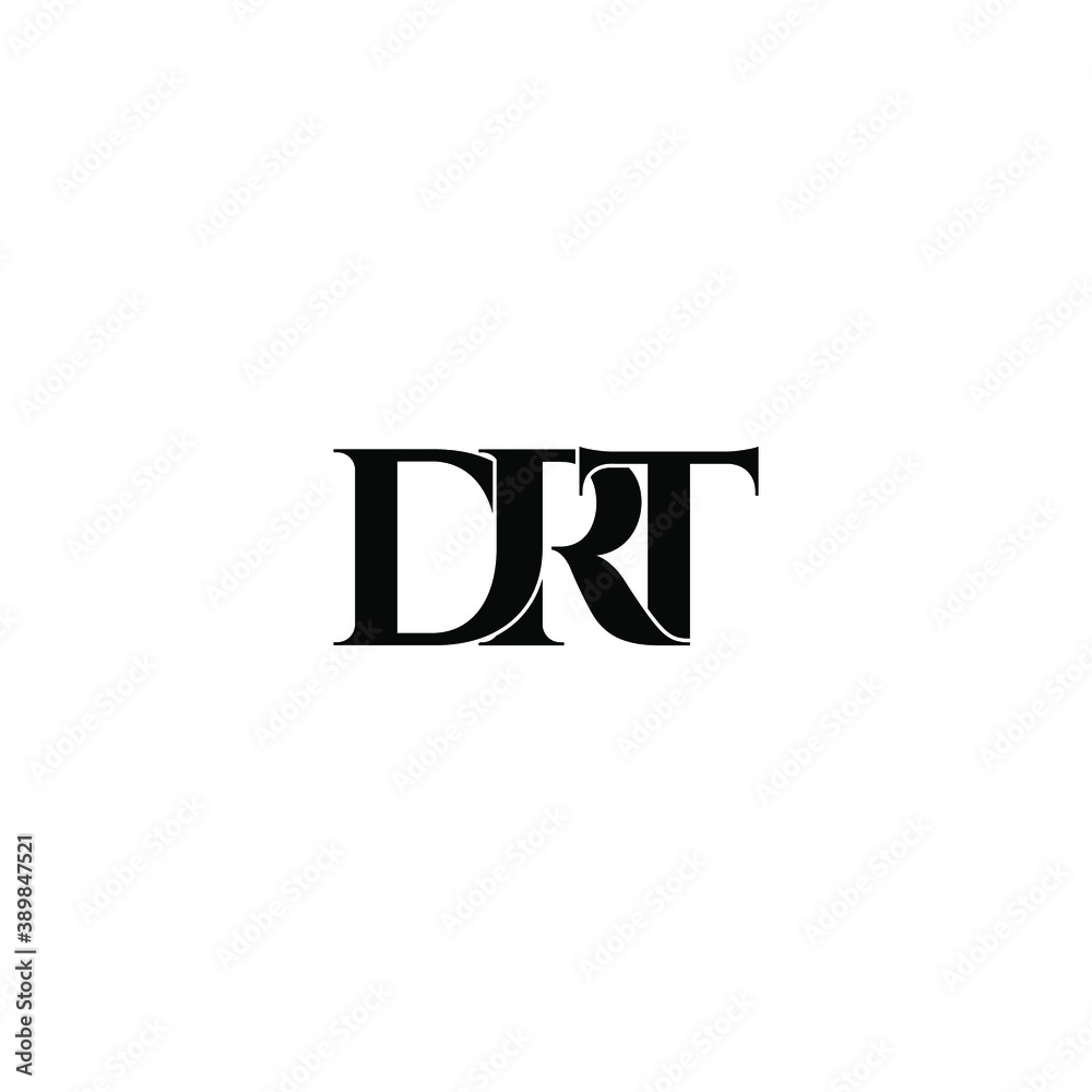 drt letter original monogram logo design drt letter original monogram logo design