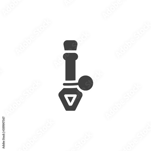 Elixir bottle vector icon. filled flat sign for mobile concept and web design. Magic potion bottle glyph icon. Symbol, logo illustration. Vector graphics