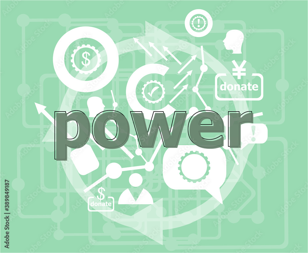 Text Power. Business concept . Infographics collection icons of web development, user interface testing, mobile apps. Modern thin line icons set. Text Power. Business concept . Infographics collection icons of web development, user interface testing, mobile apps. Modern thin line icons set.