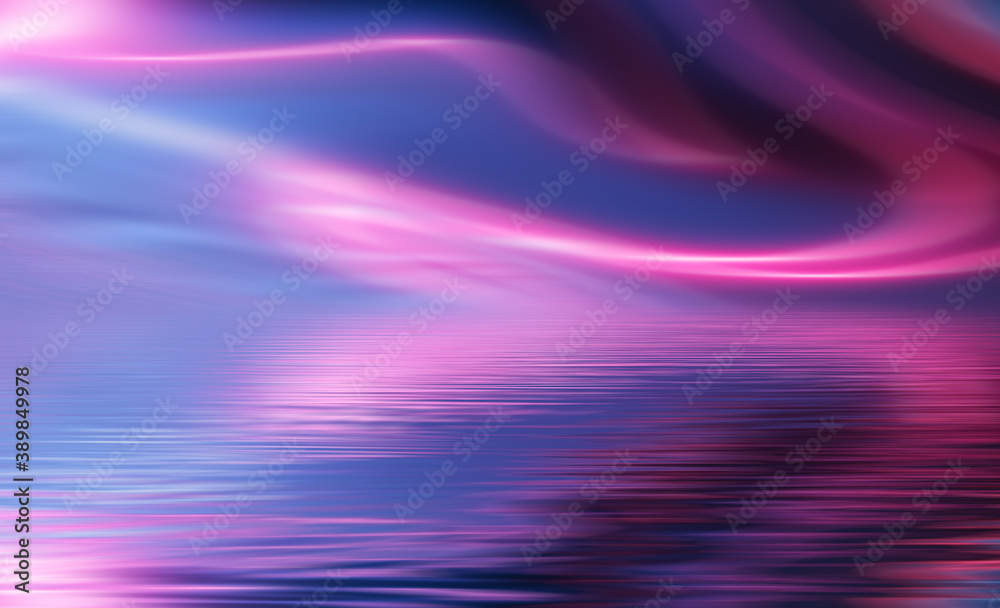 Abstract ultraviolet blank background, neon light. Blue and pink color gradient, lines and rays, oblique lines. Liquid lines. Abstract ultraviolet blank background, neon light. Blue and pink color gradient, lines and rays, oblique lines. Liquid lines.