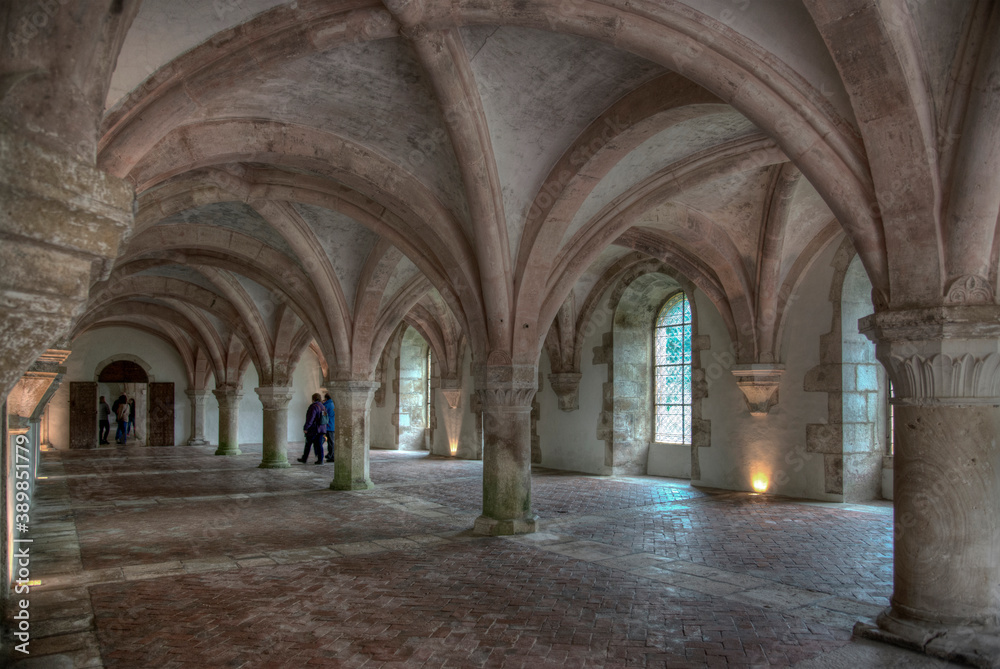 Salle de l'abbaye de Fontenay, France