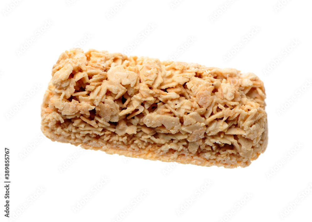 Cereal bars on white background Cereal bars on white background