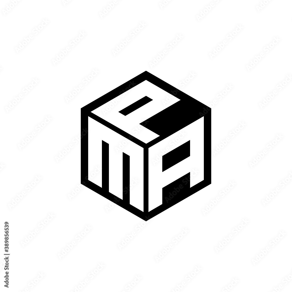 Mpa Letter Logo Design With White Background In Illustrator Cube Logo Vector Logo Modern Alphabet Font Overlap Style Calligraphy Designs For Logo Poster Invitation Etc Stock Vector Adobe Stock