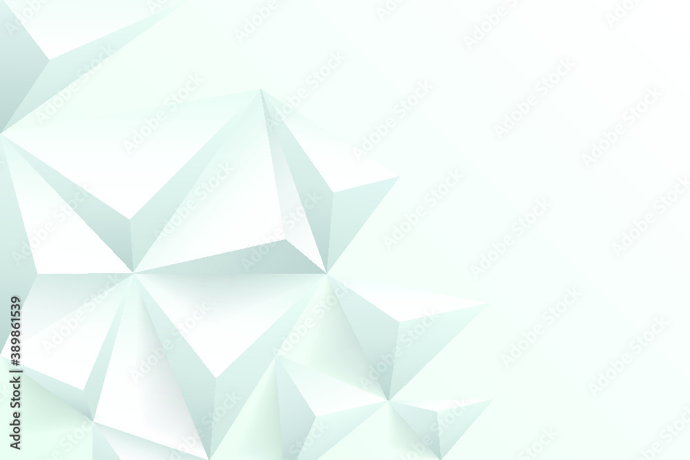 White abstract background in 3d paper style