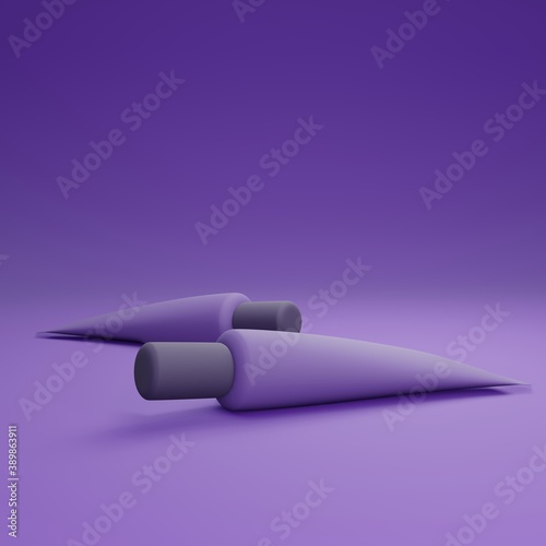 Set of empty realistic packaging for cosmetic product. Collection Blank Template Plastic Container For Cream, Probes, Paste Or Gel Mockup Packages Isolated on violet background 3d illustration.