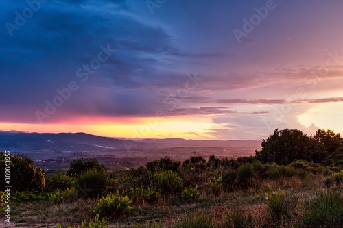 Epic Twilight Sky in Rural Tuscany