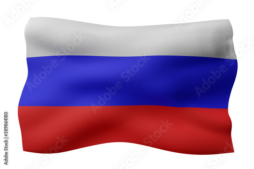 Russian Federation 3d flag
