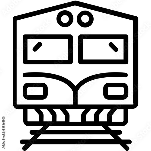 
A long and large vehicle on railway track is describing concept of train 
