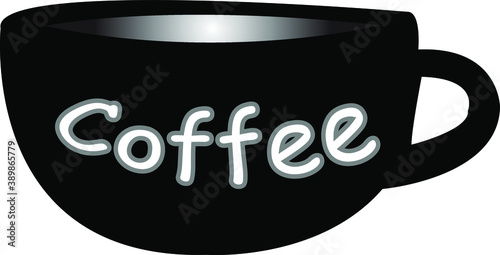 black coffee cup