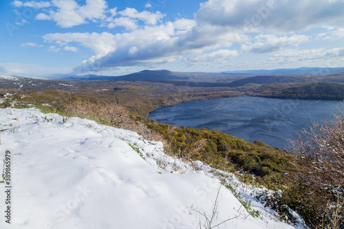 Sanabria lake in winter