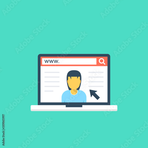 
Two persons with chat bubbles are talking or discussing 
