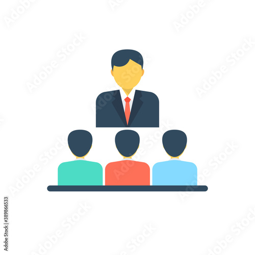 
Workflow described through visual, the steps in a business work process 
