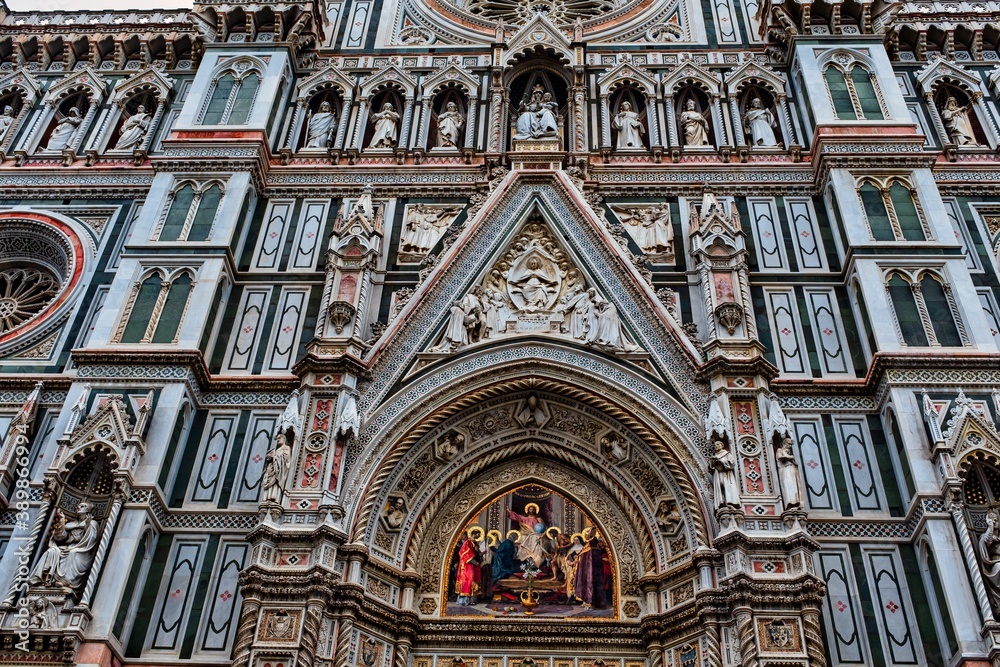 Details of Florence Cathedral Exterior Wall