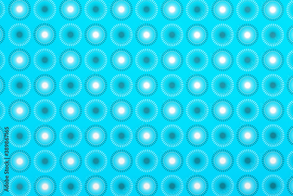 青い幾何学模様のパターンのある背景素材