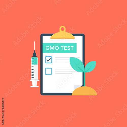 
Flat icon design of CMO test

