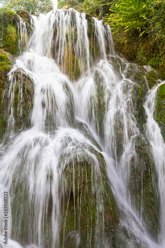 Tobera town waterfalls in Burgos province, Spain