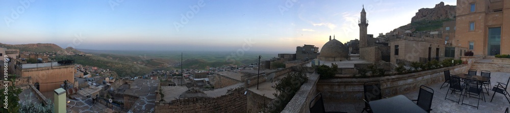 panorama of the town of the old city Mardin