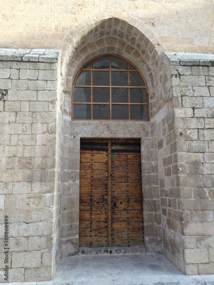 
Turkey Mardin Province, the old town center, architecture they uns, door and wall street texture