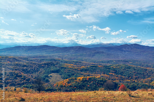 Fototapeta Naklejka Na Ścianę i Meble -  colorful mountain fall autumn scenic landscape
