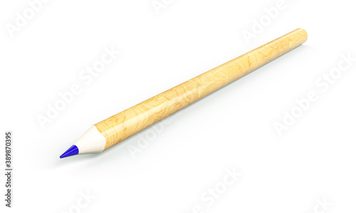 3d render of a pencil