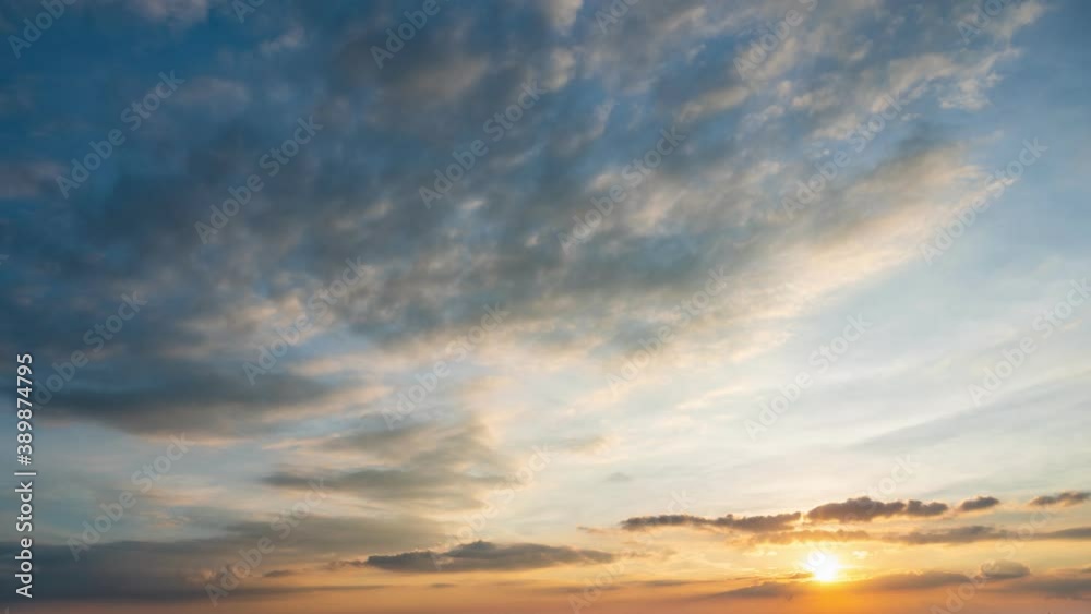 Sunset clouds time lapse,time lapse nature background,the movement of clouds and sun,sunset time interval. Sunset clouds time lapse,time lapse nature background,the movement of clouds and sun,sunset time interval.