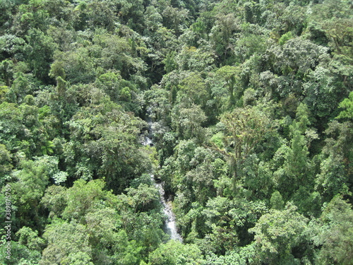 Hiking in the jungles and mountain landscapes around Banos and Mindo in Ecuador, South America
