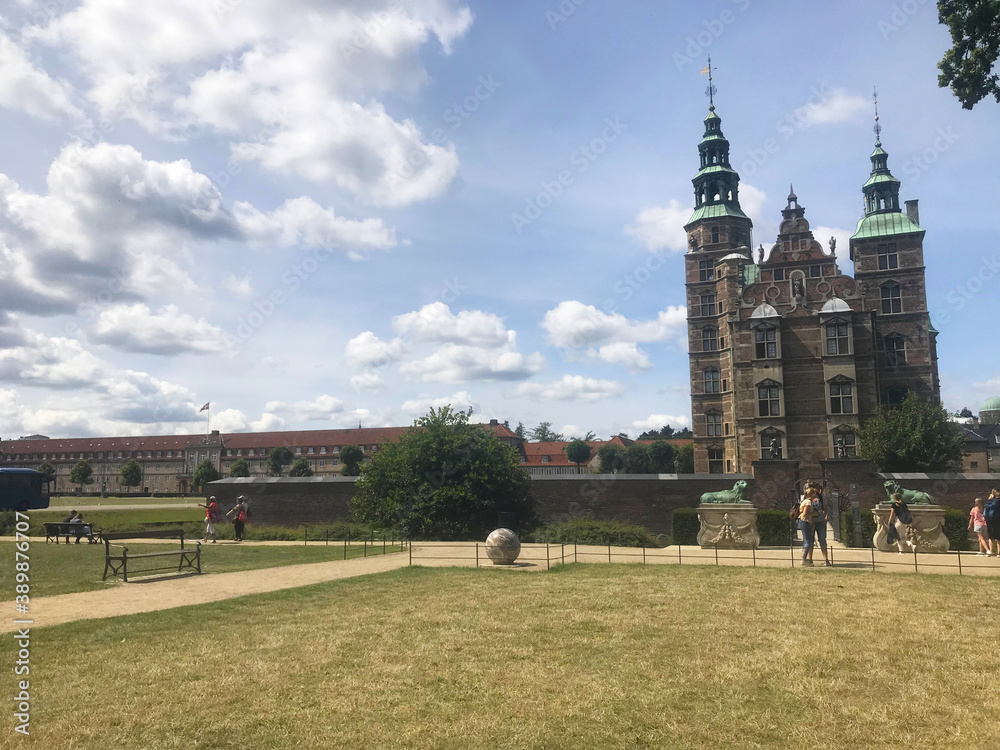 Rosenberg Castle at Kongens Have in Copenhagen, Denmark Rosenberg Castle at Kongens Have in Copenhagen, Denmark