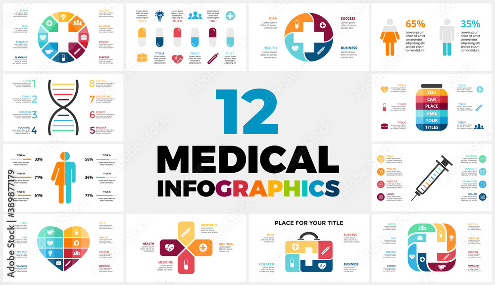 12 Medical Infographic templates for your presentation. Healthcare ...