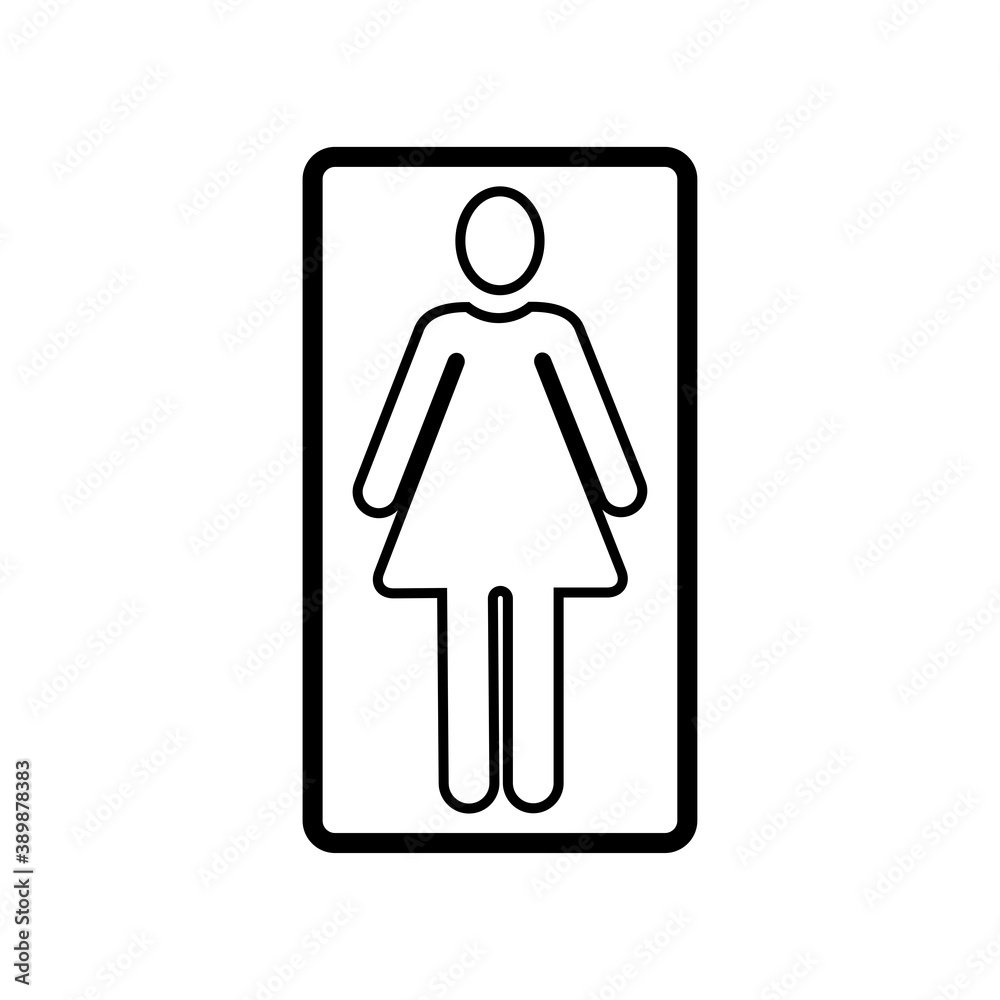 Male female icon for direction to toilet Male female icon for direction to toilet