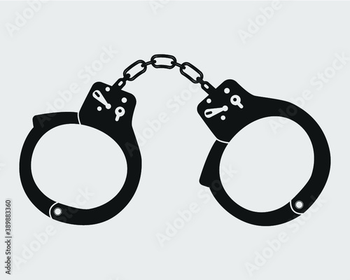 Handcuffs Sign Symbol Icon Isolated Vector illustration