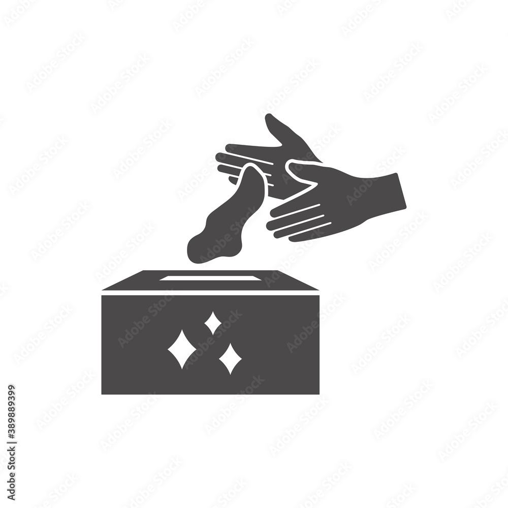 Sanitize your hands icon in flat style. Sanitize your hands icon in flat style.