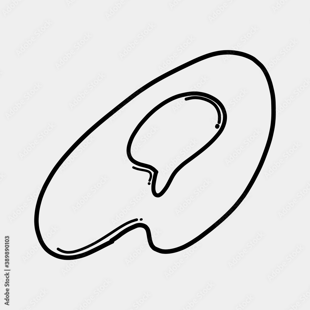 fried egg doodle vector icon. Drawing sketch illustration hand drawn line eps10 fried egg doodle vector icon. Drawing sketch illustration hand drawn line eps10