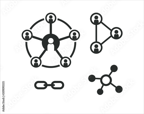 connections icon. Vector art.