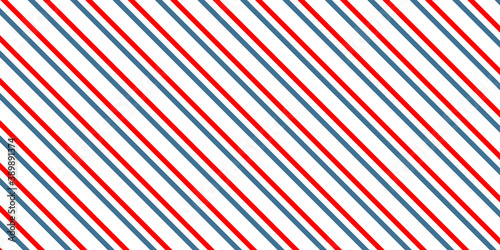 Blue red vector pattern. Diagonal stripe pattern.