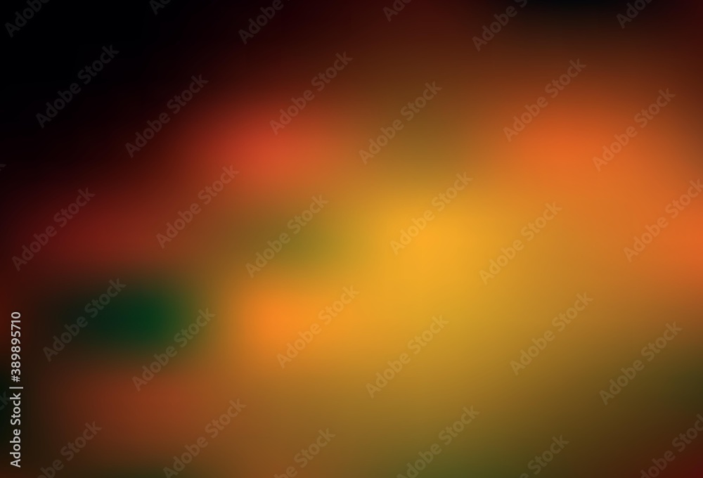 Dark Orange vector blurred template.