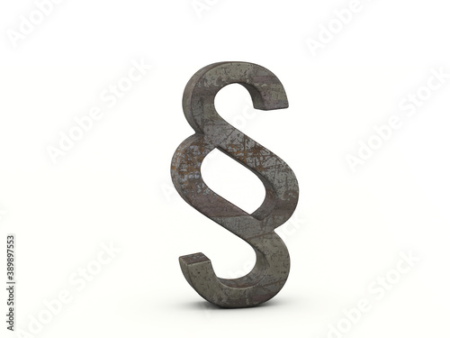 Rusty metal section symbol