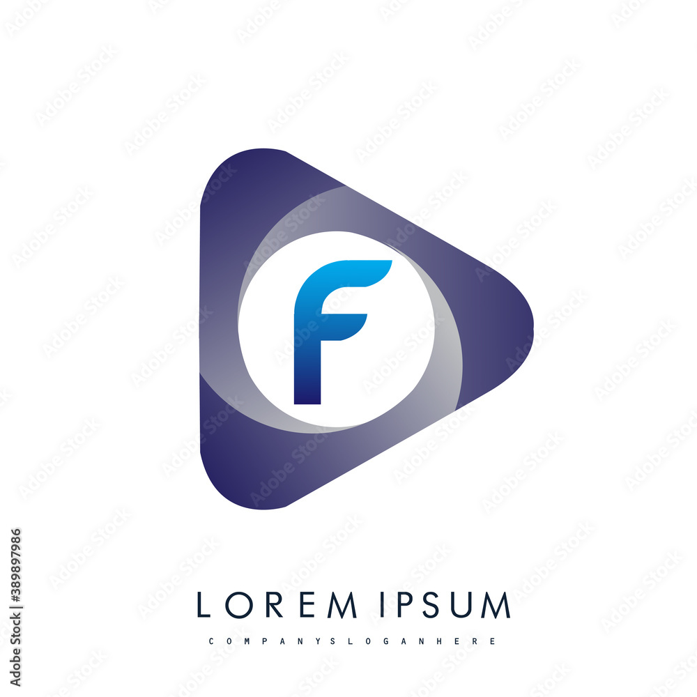 F letter logo in the triangle shape, font icon, Vector design template elements for your Business or company identity. F letter logo in the triangle shape, font icon, Vector design template elements for your Business or company identity.