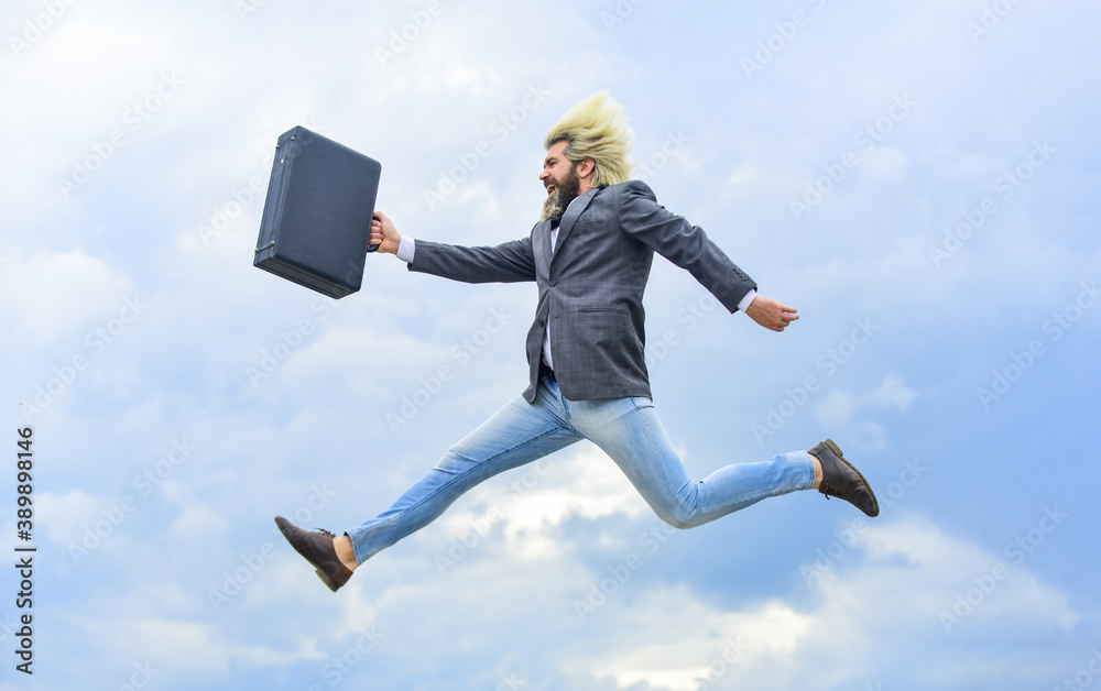 Wealth and rich. running to business meeting. suitcase for office life. successful male boss. rush hour. deadline. businessman hurry up with case. brutal mature man in jacket carry briefcase Wealth and rich. running to business meeting. suitcase for office life. successful male boss. rush hour. deadline. businessman hurry up with case. brutal mature man in jacket carry briefcase